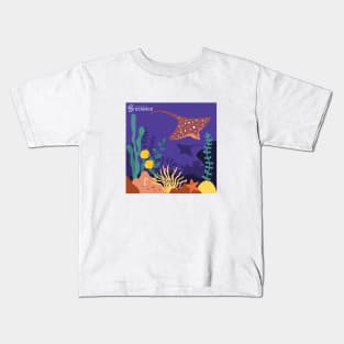 Zoology: Colourful Stingray Kids T-Shirt